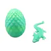 Juego de Juguete de Huevo de Dragón de Cristal Impreso en 3D Transfronterizo, Figura de Dragón de Piedra Preciosa, Decoración de Regalo, Modelo Creativo de Moda