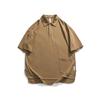Beijie marca de moda americana para hombre 2025 primavera nuevo 270G color sólido playera polo para hombre solapa manga corta camiseta