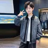 Chaqueta de Retazos para Niños Primavera y Otoño 2026 Nueva Chaqueta de Otoño para Niños Estilo Delgado para Niños Mayores, Elegante y a la Moda