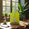 Bolsa de Lona Personalizada para Publicidade, Bolsa de Compras Ecológica, Bolsa de Lona Dobrável e Conveniente, Logo Pode Ser Impresso