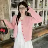 Cárdigan Rojo Mujer 2026 Nuevo Estilo Atuendo Súper Bonito Suéter Abrigo Primavera Temprana Ropa Exterior Superior