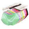 Cross-border sem costura Mo Wendi cor sólida Lycra Algodão menina cuecas pós-parto alta elástica das mulheres de fibra de bambu mid-cintura cueca