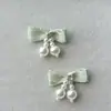 Accesorios de Lazo Dulces de Color Macarrón con Adorno de Pedrería Pasador Funda para Teléfono Bolsa para Calcetines Atuendo para Muñeca de Mascota