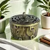 Mini quemador de aromaterapia de tocón aleación pequeño quemador de incienso quemador de incienso Xiangyun hogar interior loto quemador de aromaterapia adornos venta al por mayor