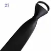 Venta al por mayor del fabricante Corbatas Rojas con Cremallera para Hombres y Mujeres, Vestimenta Formal de Negocios para Novio, Boda Estilo Coreano Corbata Rayada Perezosa Sin Corbata