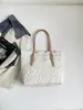 Bolso de Mano Vintage de Encaje de Moda Versátil 2026 para Mujer, Bolso Tote de Gran Capacidad Estilo Francés Suave