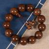 Pulsera de Sándalo Dorado 2.0 Pulsera de Cuentas de Madera para Hombres y Mujeres Joyería Estilo Pareja Cuentas de Oración de Sándalo Joyería Cultural para Jugar