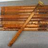 Anel de régua de decoração de escultura em bambu nome de família Baijia prefácio de Lanting escrituras de três caracteres relógio de professor artesanato antigo com escala