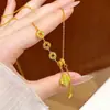 Loja de Ouro Mesmo Estilo Ouro Areia Ouro da Fortuna Barra de Ouro Colar de Borboleta e Cabacinha Vários Alta Retenção de Cor Flor da Sorte Corrente para Clavícula Atacado