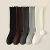 Calcetines de Red con Volantes y Encaje Estilo Coreano Ins Tendencia Jk Calcetines de Malla Hueca para Pantorrilla Calcetines Largos de Tubo Estilo Ballet Holgados