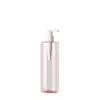 Botella cilíndrica de hombro plano de 400 ml, loción corporal con dispensador, botella de loción, champú, gel de ducha, botella secundaria, botella de plástico PET