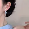 Placa de Incienso para Mosquitos sin Orejas Pinza para Oreja Diseño de Estilo Frío Pendientes Pendientes Largos con Borlas para Mujer Pinza para Oreja Indolora Versátil