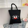 Nova Bolsa Tote Transfronteiriça Bolsa de Lona Bolsa de Estudante Grande Capacidade Ombro Único Bolsa Feminina Bolsa de Lona de Ombro Único Bolsa Feminina Simples