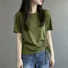Camiseta blanca elegante de manga corta para mujer talla grande, nuevo modelo verano 2026, corte holgado, top estilizado y favorecedor para damas talla grande