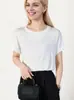 Blusas de Verano Nuevas Transfronterizas con Mangas de Murciélago, Versátiles y a la Moda, Diseño de Cuello Redondo Ajustado, Tops Estilo Coreano con Mangas de Murciélago