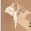 Chal de punto para mujer estilo francés, minimalista, versátil, 100% cachemira pura, bufanda triangular, suave y grueso, que proporciona calidez y protección contra el frío