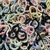 Anillo de intestino delgado de alta elasticidad al por mayor puesto del mercado nocturno banda de goma para el pelo Cuerda simple para la cabeza accesorios de tienda de un yuan dos yuanes