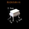 Material de maquete de mesa de areia armário de mesa de chá cômoda estilo europeu design de interiores diy 1: 25