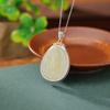 Un Ciervo Plata S999 Plata de Ley Chapado en Oro Jade Hetian Guofeng Seis Palabras Verdaderas Colgante de Guanyin Colgante Tallado Atmosférico Retro