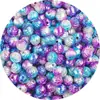 Pulseira de Flor Rosa Gradiente Colorida de ABS com Pérolas Artificiais Contas Soltas Acessórios para Joias DIY Pulseira Colar Feitos à Mão Materiais