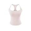Camiseta sin mangas de verano 2026 para mujer, corte ajustado, con copas en el pecho y tirantes finos, adecuada para usar como prenda exterior o como capa base