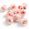 Flor de rosa flor de simulación uso de boda flor flor artificial capullo de flor flor de seda decoración hecha a mano material diy horquilla estilo bosque accesorios de cabeza de flor