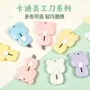 Cuchillo de utilidad de oso lindo, Cortador de papel mini macarrón, Cuchillo pequeño de manualidades portátil para abrir paquetes, Al por mayor