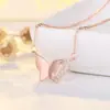 Collar Sencillo de Mariposa con Diamantes para Mujer, Colgante de Mariposa Bañado en Plata, Cadena para Clavícula, Joyería de Diseño Nicho, Suministro Directo del Fabricante