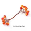 Flor Artificial Laranja Miolo de Flor de Espuma Estames de Ponta Dupla Fruta DIY Feito à Mão Grampo de Cabelo Acessórios de Cabelo Acessórios Material Venda Quente
