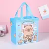 Capibara Linda Bolsa de Regalo Caricatura de Capibara Bolsa de Tote No Tejida Bolsa de Compras Regalo Bolsa de Regalo No Tejida