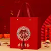 Nuevo juego de cajas de regalo de boda con dulces y borlas estilo chino, listo para usar, regalo de agradecimiento de mano con dulces, juego festivo para entrega