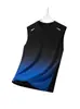 Colete de Badminton de Verão para Homens, Cor Degradê, Secagem Rápida, Respirável, Roupa de Treinamento Esportivo, Top sem Mangas, Roupa para Corrida Fitness