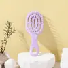 Nuevo peine de hueso elástico mini portátil, peine hueco exquisito con anillo para colgar, adecuado para estudiantes mujeres para crear un peinado de gran volumen