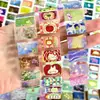 Pegatinas Originales con Etiqueta de Purpurina en Stock para Diarios, Pegatinas en Rollo, Pegatinas de Etiqueta, 10 Diseños en un Ciclo, Pegatinas Lindas para Decoración de Diarios