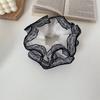 Borda de renda Super fada moda palácio estilo retrô anel de cabelo de intestino grosso grande acessórios de cabelo femininos de verão adorno de cabeça corda de cabelo combinação de cores coreana