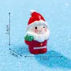 Miniatura de paisaje linda estrellita figura de Papá Noel, accesorios de decoración DIY escena de nieve, adornos pequeños