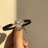 Pulsera de Pareja con Candado de Larga Vida de Piedra Lunar para Hombres y Mujeres Diseño de Nicho Ins Cuerda Roja de Mano Benmingnian Pulsera Tejida Ruyi