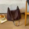 Bolsa de Grande Capacidade Feminina Estilo Coreano Moda Bolsa Tote com Corrente Outono 2026 Nova Casual Retro para o Trabalho Bolsa de Ombro Único