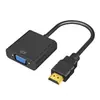 Convertidor de HDMI a VGA pantalla TV convertidor de fuente de alimentación con cable adaptador de audio HD al por mayor