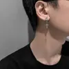 Nuevo clip de oreja de acero inoxidable sin perforación con cruz transfronteriza, aretes de estilo oscuro genial para hombres, accesorios de lujo ligero de alta gama para mujeres