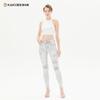Procesamiento Allegro Nuevos Jeans para Mujer Pantalones de Nueve Puntos con Agujeros Pequeños, Gris Claro, Versátiles, Ceñidos, Modernos, de Gama Media a Elegante