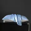 Funda de almohada de seda de morera de 40 momme, juego de dos fundas de almohada de seda, funda de almohada de 48x74cm, funda de almohada individual de seda helada 2