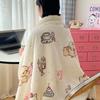 Serie Fresca de Invierno Estilo Ins Manta de Terciopelo de Leche Cachemira Manta con Cremallera Multifuncional Funda de Colcha Ropa de Cama para el Hogar
