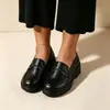 Mocasines Transfronterizos Zapatos de Trabajo para Madres Zapatos Casuales de Cuero para Damas de Cocina Piel de Microfibra Suela Suave Superficie Suave Antideslizantes Zapatos de Caña Baja