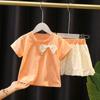 Ropa de Moda para Niñas y Niños Traje de Moda Estilo Occidental Falda de Verano para Mujer y Bebé Falda Larga de Verano de Dos Piezas para Niños