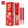 Recarga para Bolígrafo Retráctil Deli V88 Negro, Recarga para Bolígrafo Retráctil de Secado Rápido, Punta de Bolígrafo Retráctil de Doble Bola 0.5mm