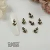 Ventas Directas de Fábrica de Nuevos Pedrería Retro Cruzada para Uñas de Moda al Por Mayor, Decoraciones para Uñas con Forma de Corazón y Cabeza de León