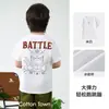 [Algodón Elastano] Ropa Infantil Cotton Hall Camiseta para Niños Manga Corta para Niños Ropa de Verano para Niñas Clase a 10A Top Antibacteriano Refrescante