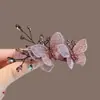Pinza para el Cabello de Flor de Cristal de Lujo de Gama Alta 2025 Nueva Pinza de Resorte para Media Coleta de Gama Alta Pinza Elegante Pinza Horizontal Pinza Superior