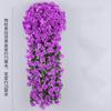 Flor de Violeta Artificial Trepadora Decoración de Interiores Flor de Pared Flor Falsa Techo Sala de Estar Colgante de Pared Flor Orquídea Araña Flor Artificial